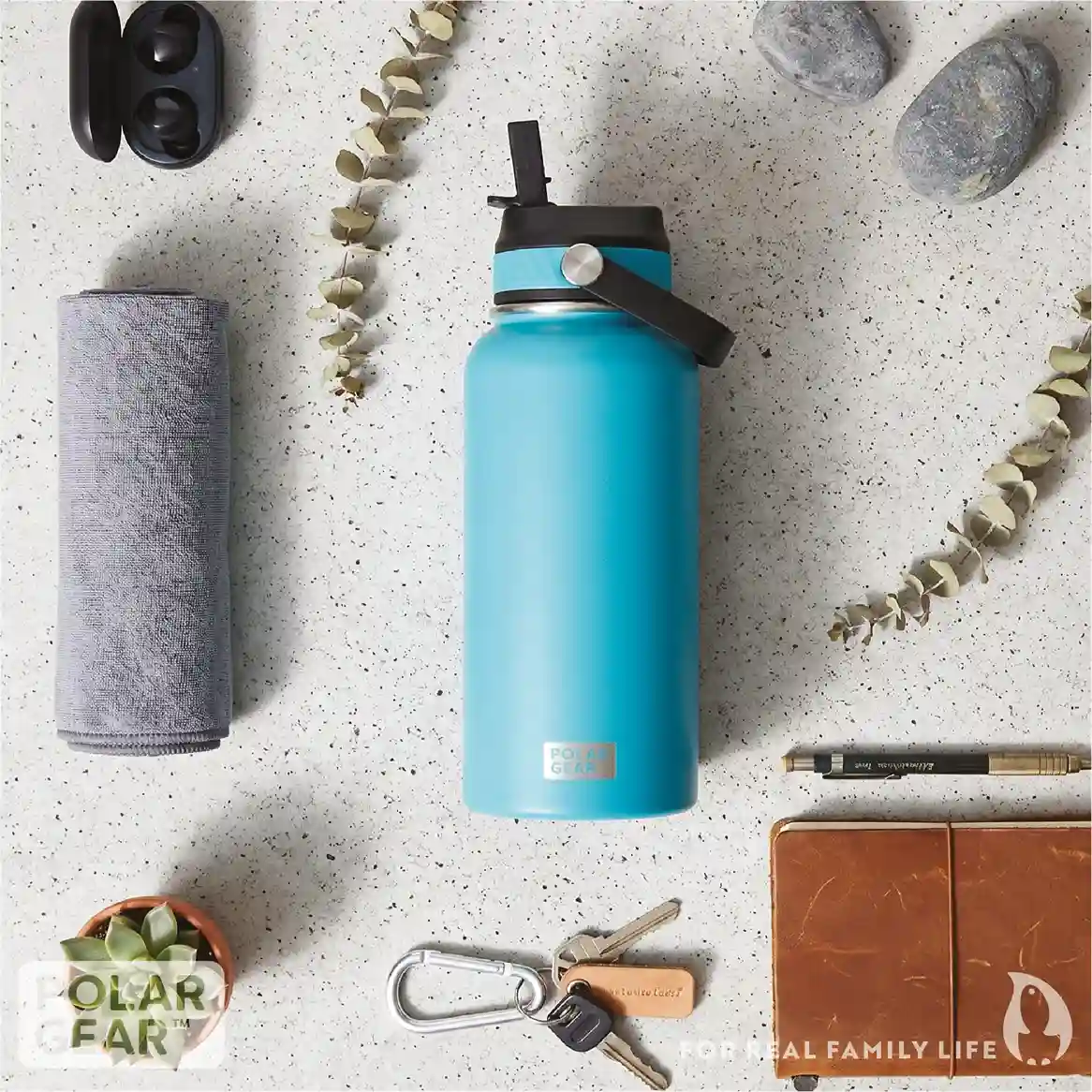 Hydra Roam Insulated Water Bottle 800ml - Teal - Image 8